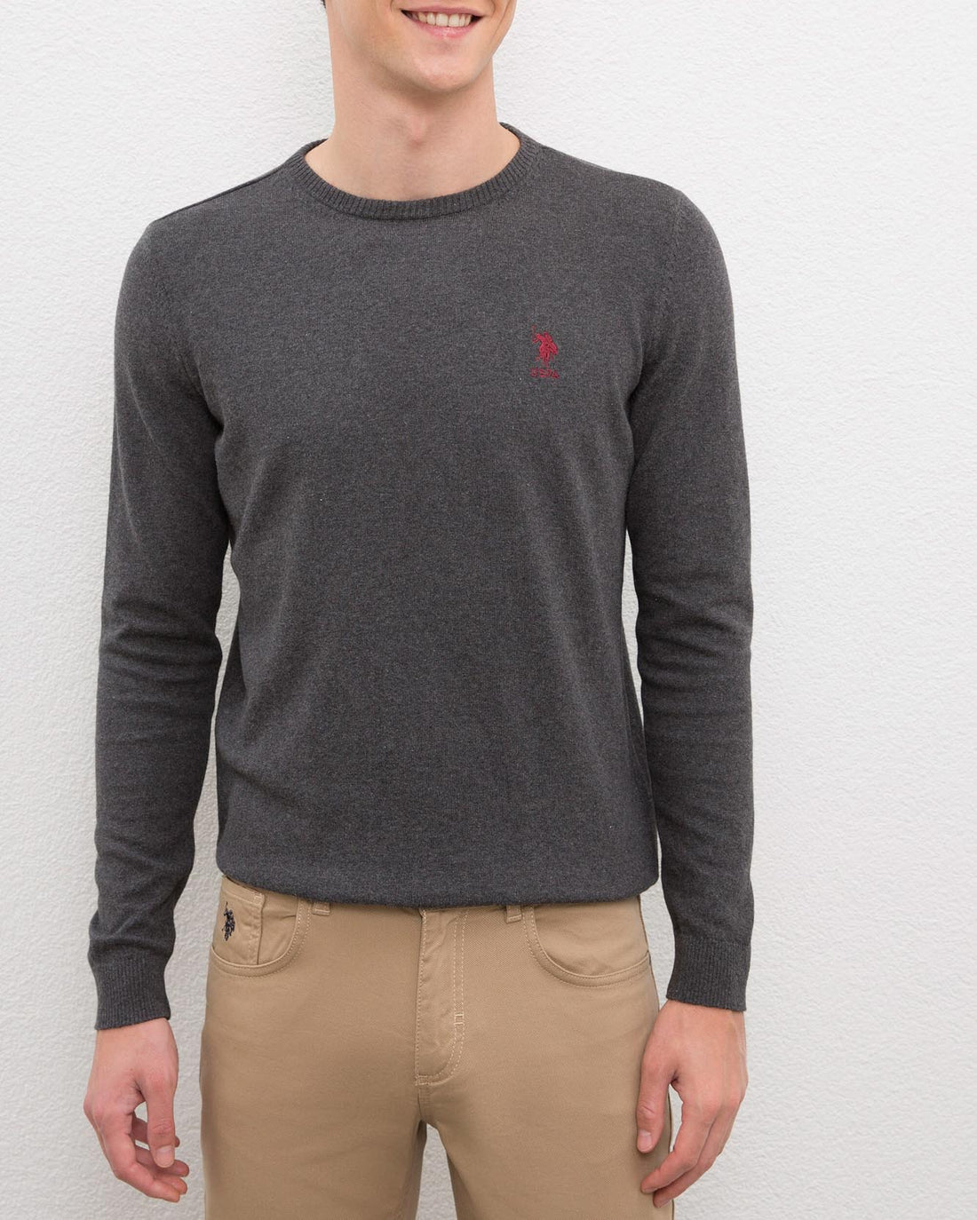 Dark Grey Knitting Jumper U.S. Polo Assn.