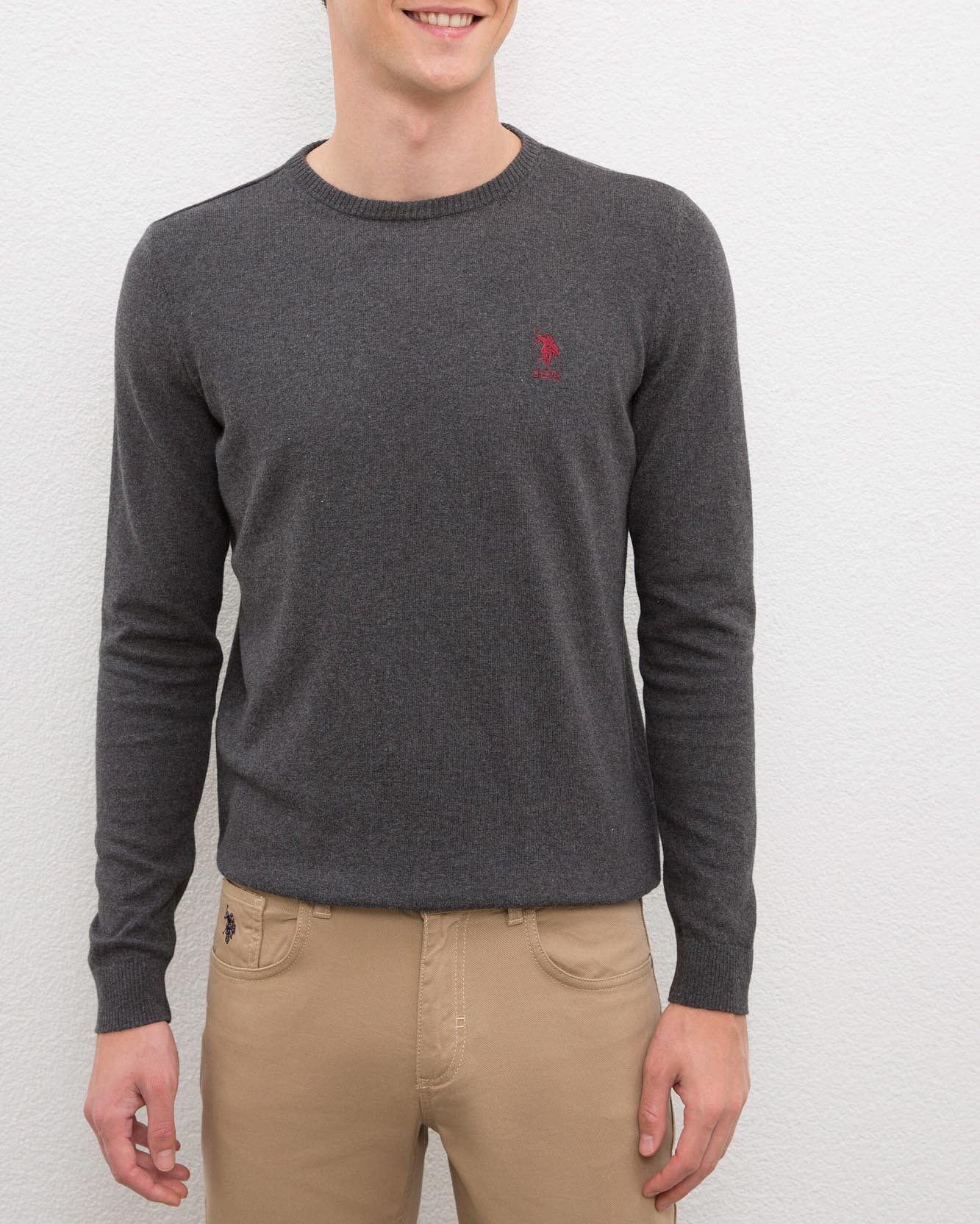 Dark Grey Knitting Jumper U.S. Polo Assn.