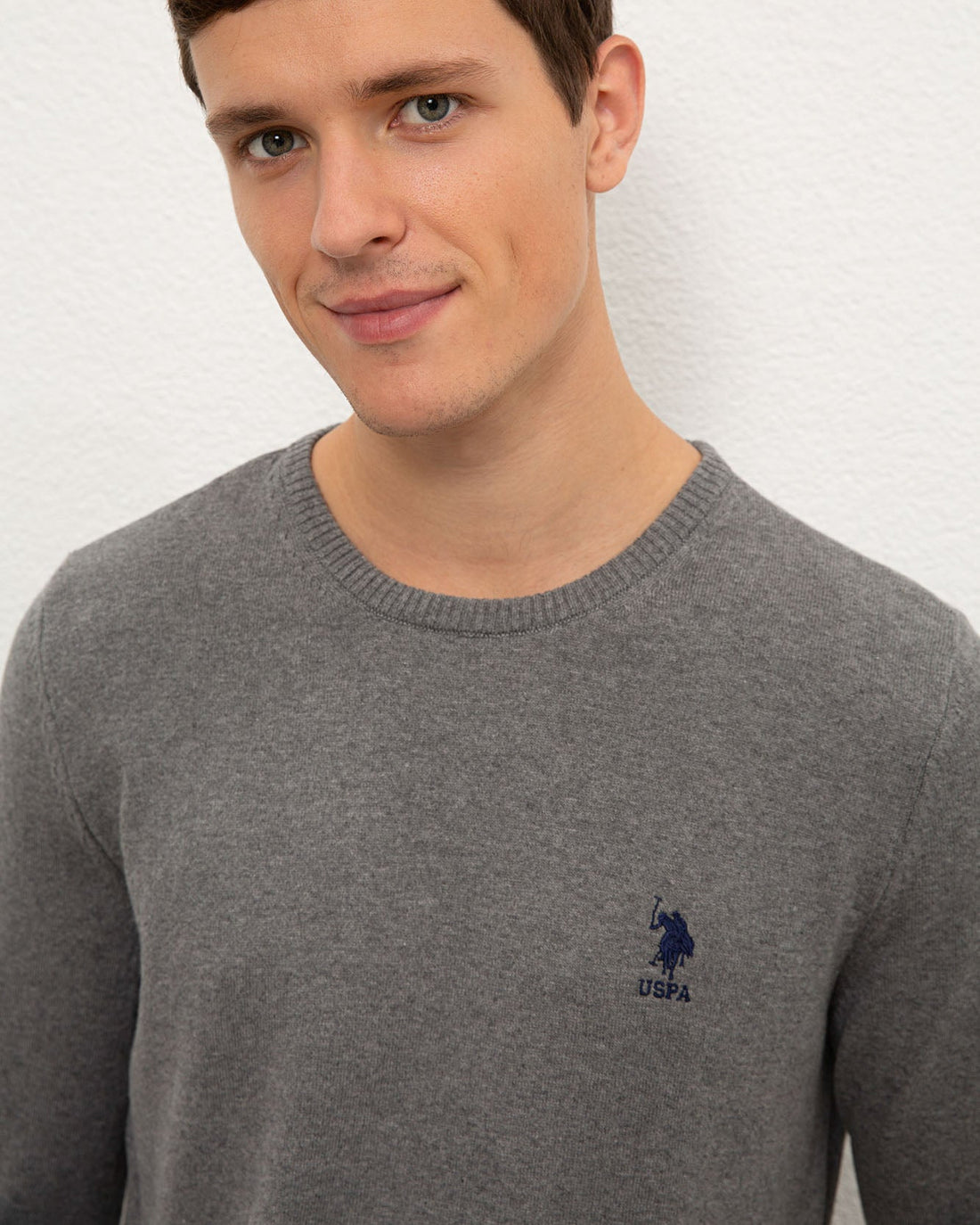 Middle Grey Knitting Jumper U.S. Polo Assn.