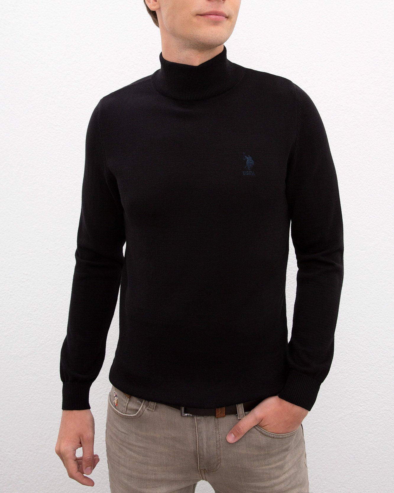 Black Knitting Jumper U.S. Polo Assn.