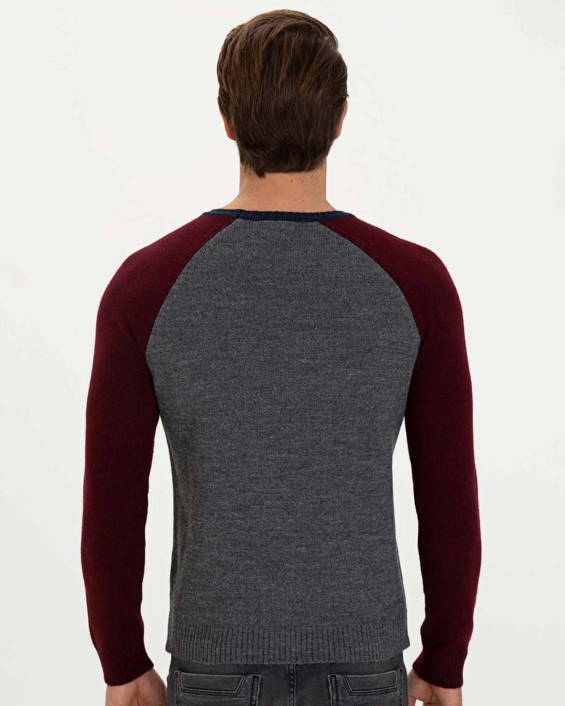 Dark Blue Knitting Jumper - BEVAVA