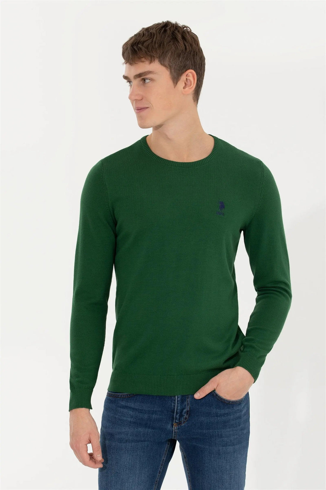 Green Knitting Jumper - BEVAVA