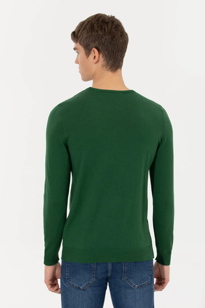 Green Knitting Jumper - BEVAVA