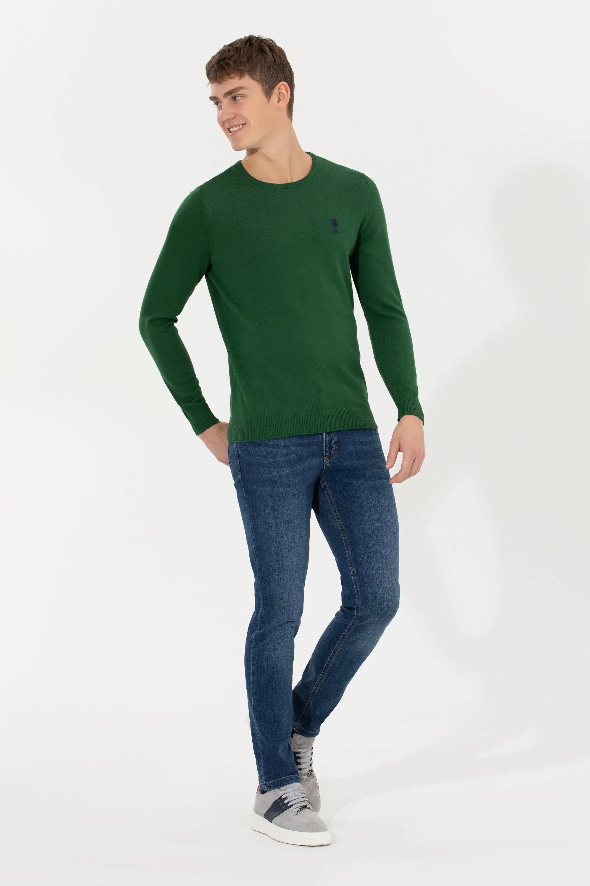 Green Knitting Jumper - BEVAVA