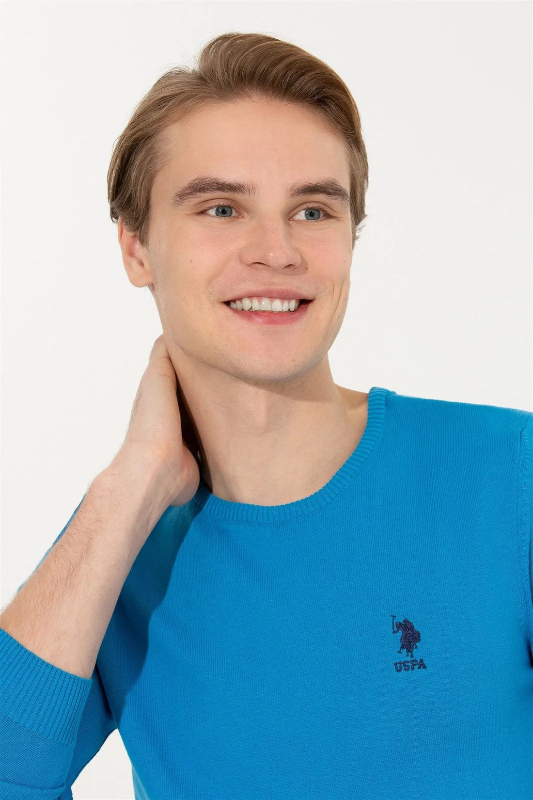 Light Blue Knitting Jumper - BEVAVA