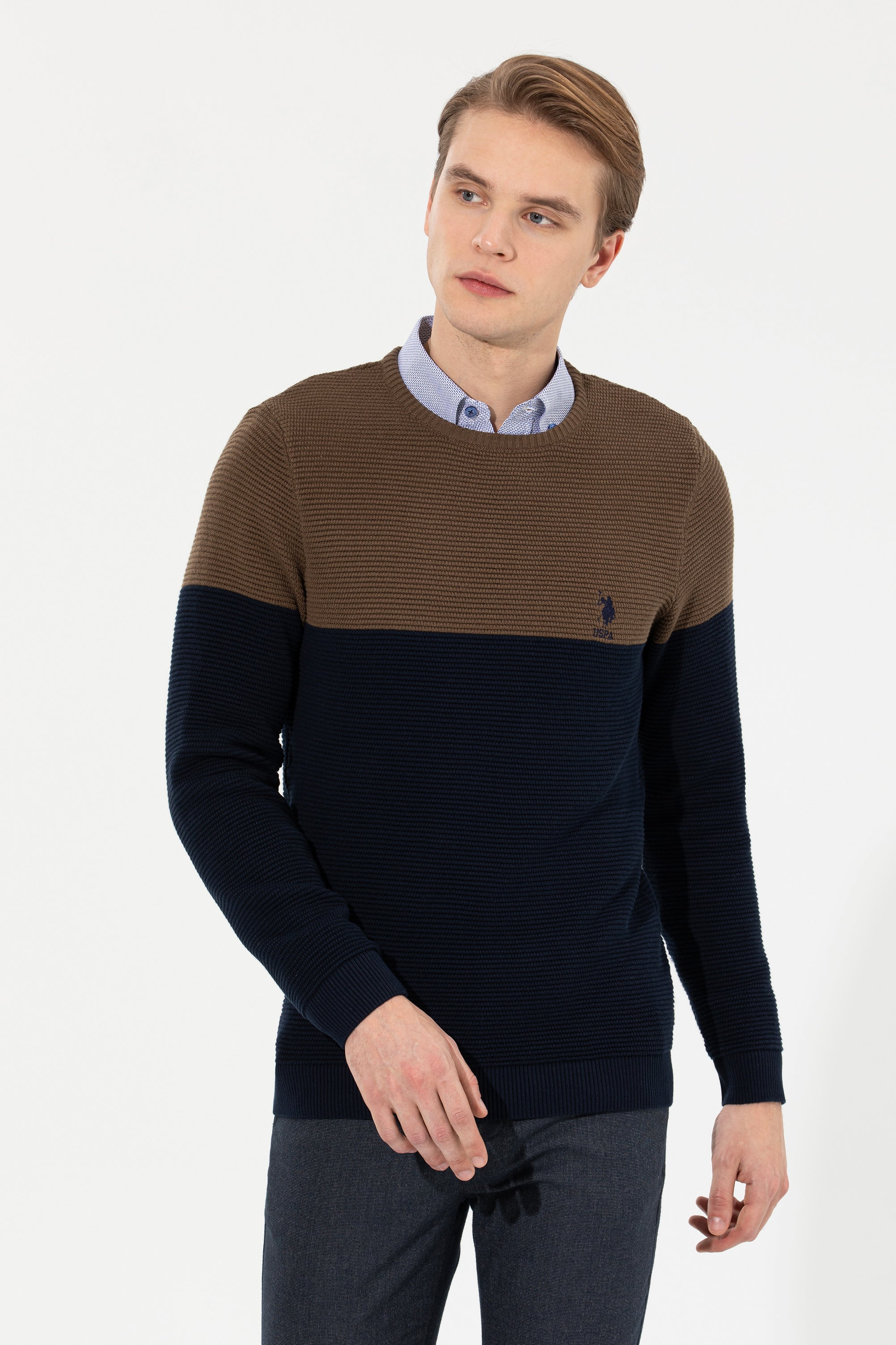 Brown Knitting Jumper