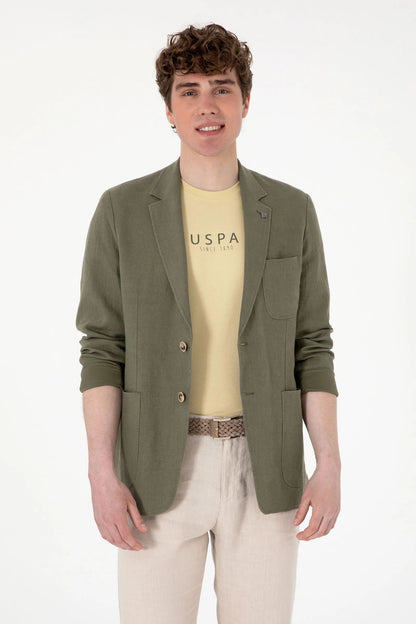 U.S. Polo Assn. Dark Khaki Men Dark Khaki Jacket SKU: G081SZ0020 2119072_VR111 Image 01