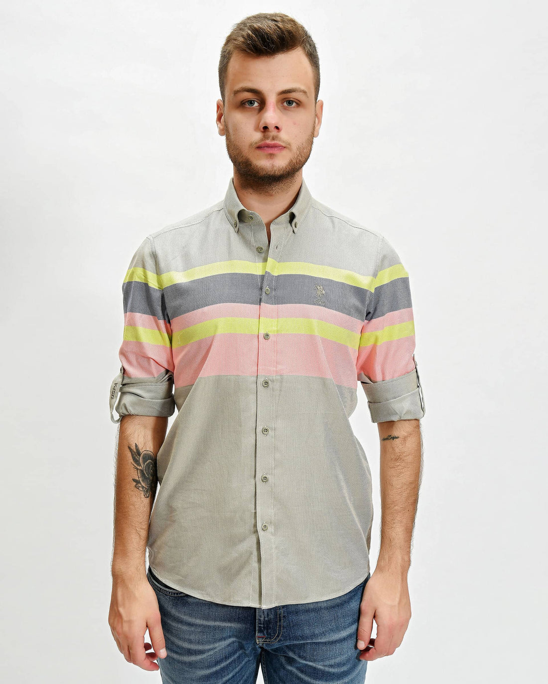 Kaki Shirt Long Sleeve U.S. Polo Assn.