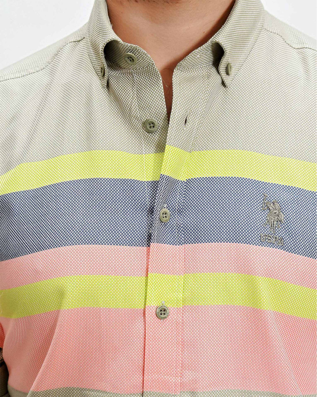 Kaki Shirt Long Sleeve U.S. Polo Assn.