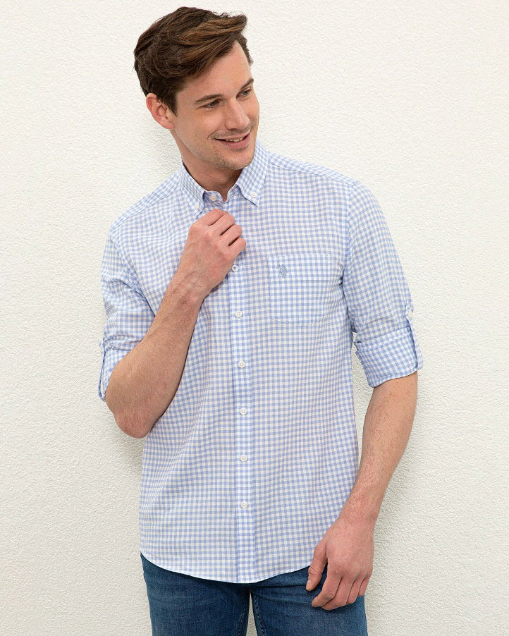Light Blue Shirt Long Sleeve U.S. Polo Assn.