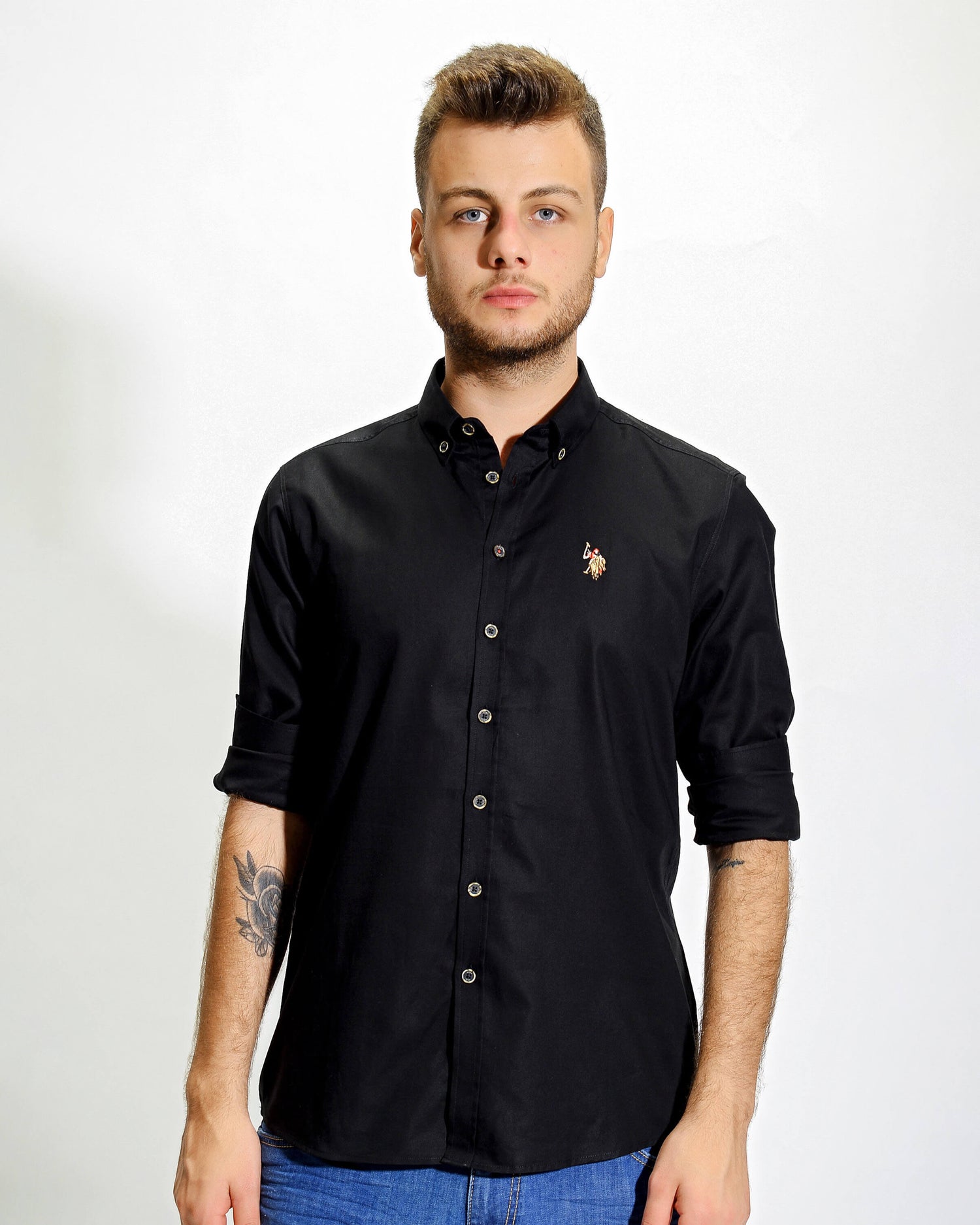 Black Shirt Long Sleeve U.S. Polo Assn.