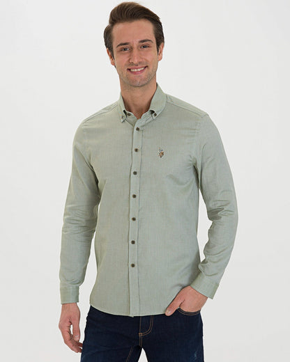 Kaki Shirt Long Sleeve U.S. Polo Assn.