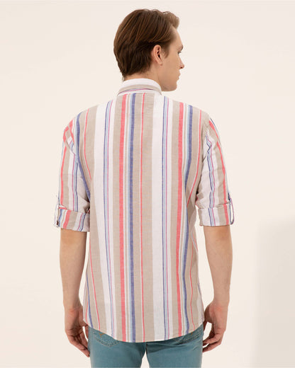 Beige Shirt Long Sleeve U.S. Polo Assn.