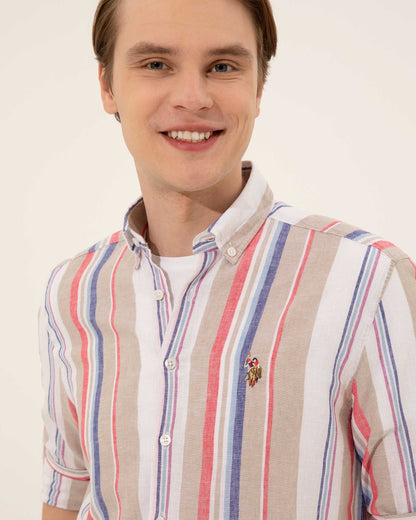 Beige Shirt Long Sleeve U.S. Polo Assn.