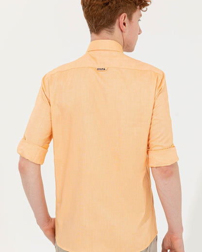 Orange Shirt Long Sleeve U.S. Polo Assn.