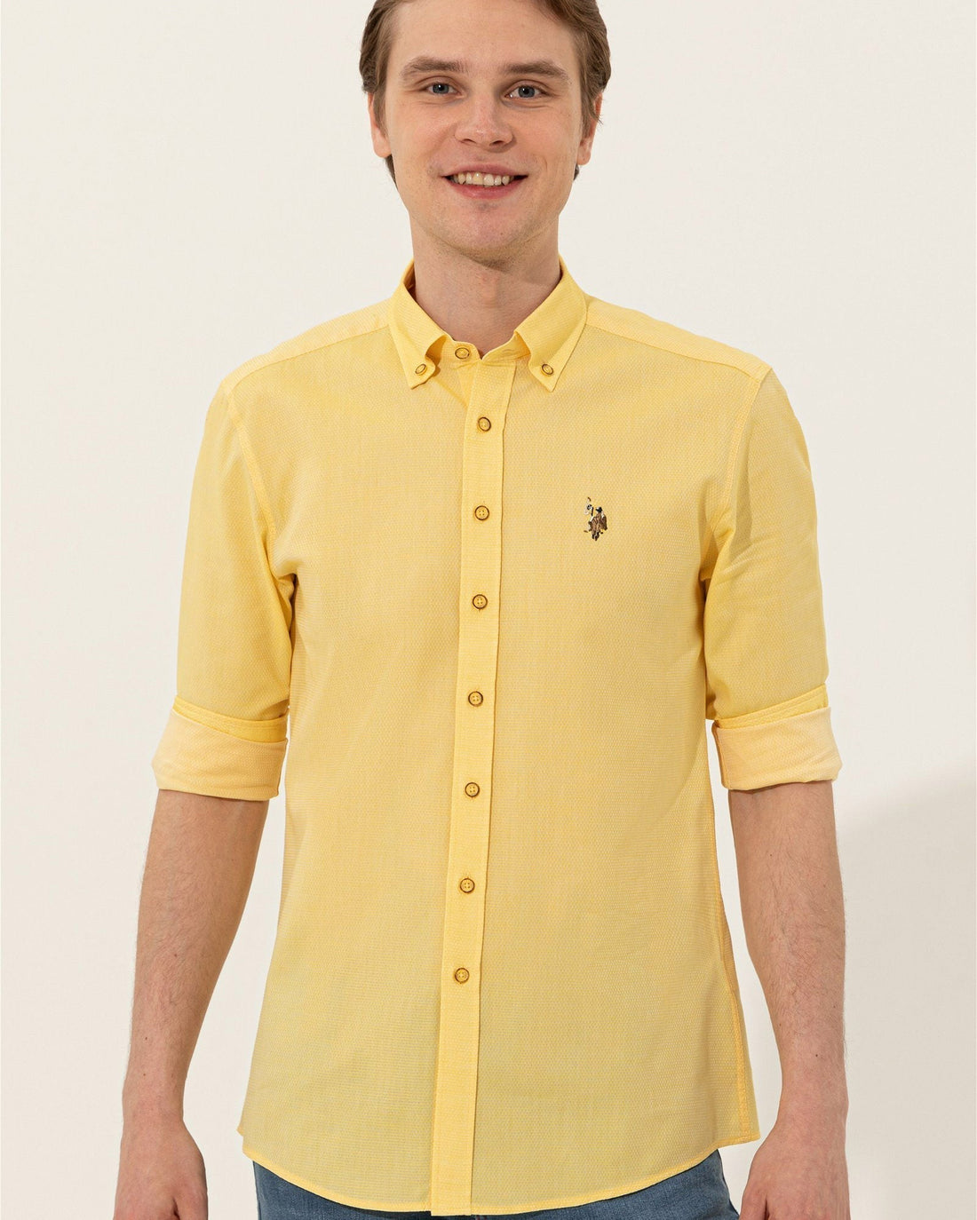 Yellow Shirt Long Sleeve U.S. Polo Assn.