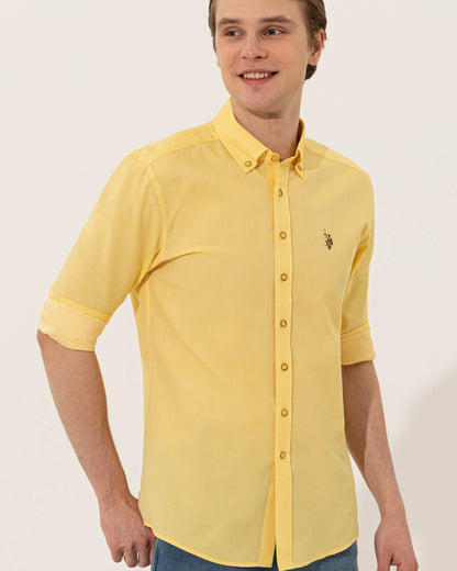 Yellow Shirt Long Sleeve U.S. Polo Assn.