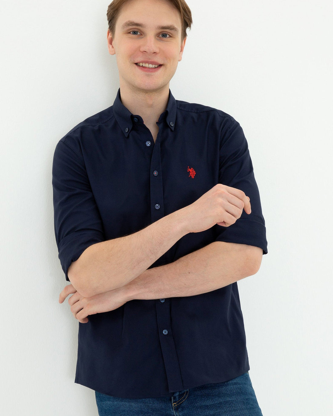 Dark Blue Shirt Long Sleeve U.S. Polo Assn.