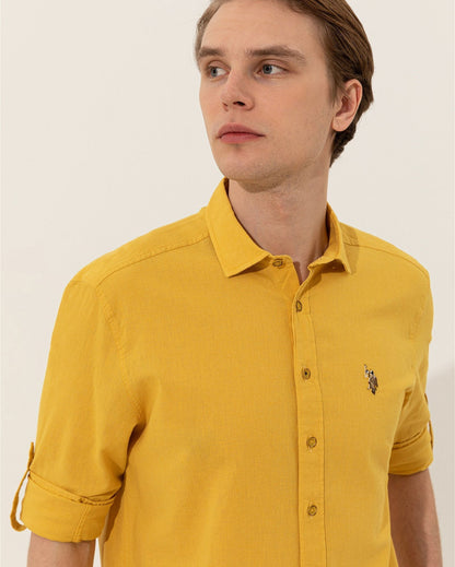 Yellow Shirt Long Sleeve U.S. Polo Assn.