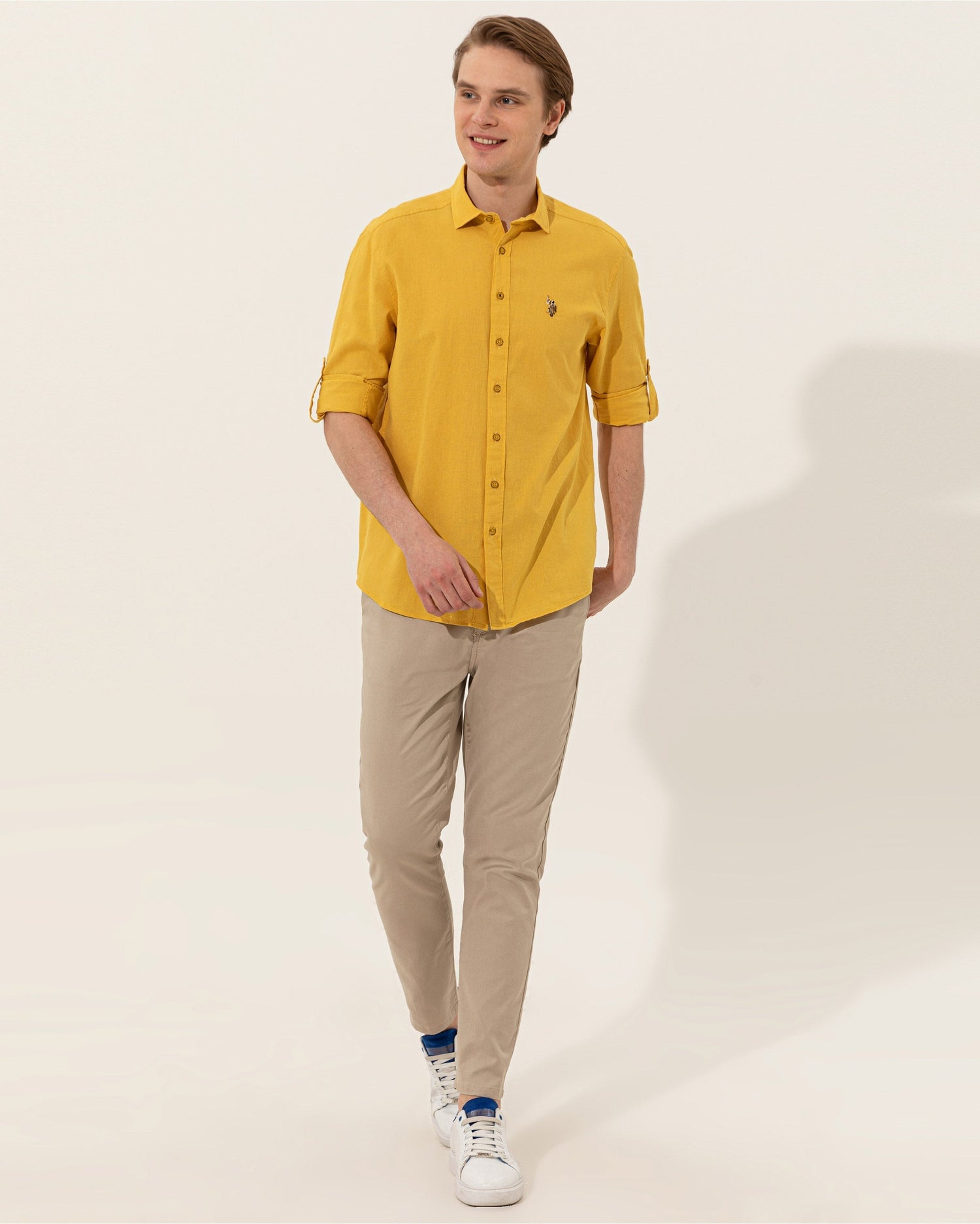 Yellow Shirt Long Sleeve U.S. Polo Assn.