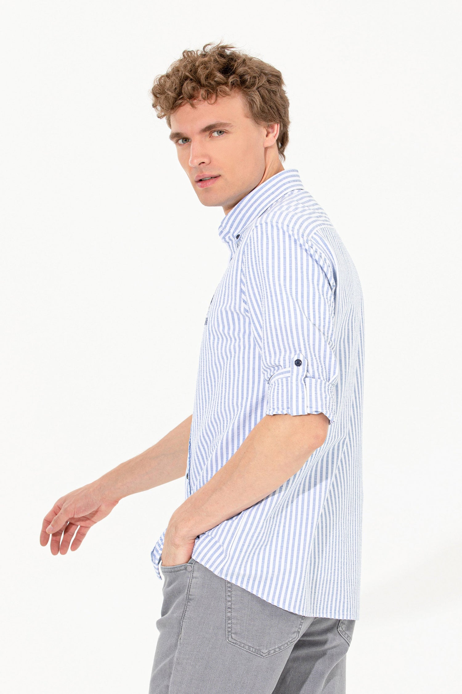 Light Blue Shirt Long Sleeve U.S. Polo Assn.