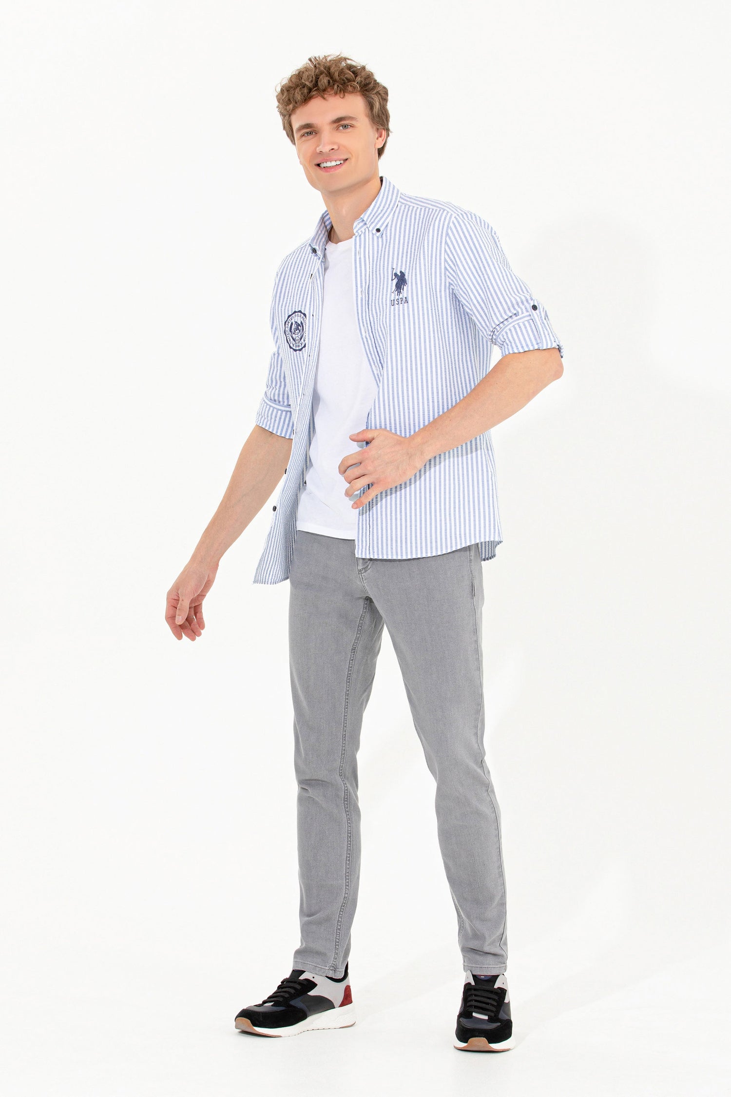 Light Blue Shirt Long Sleeve U.S. Polo Assn.