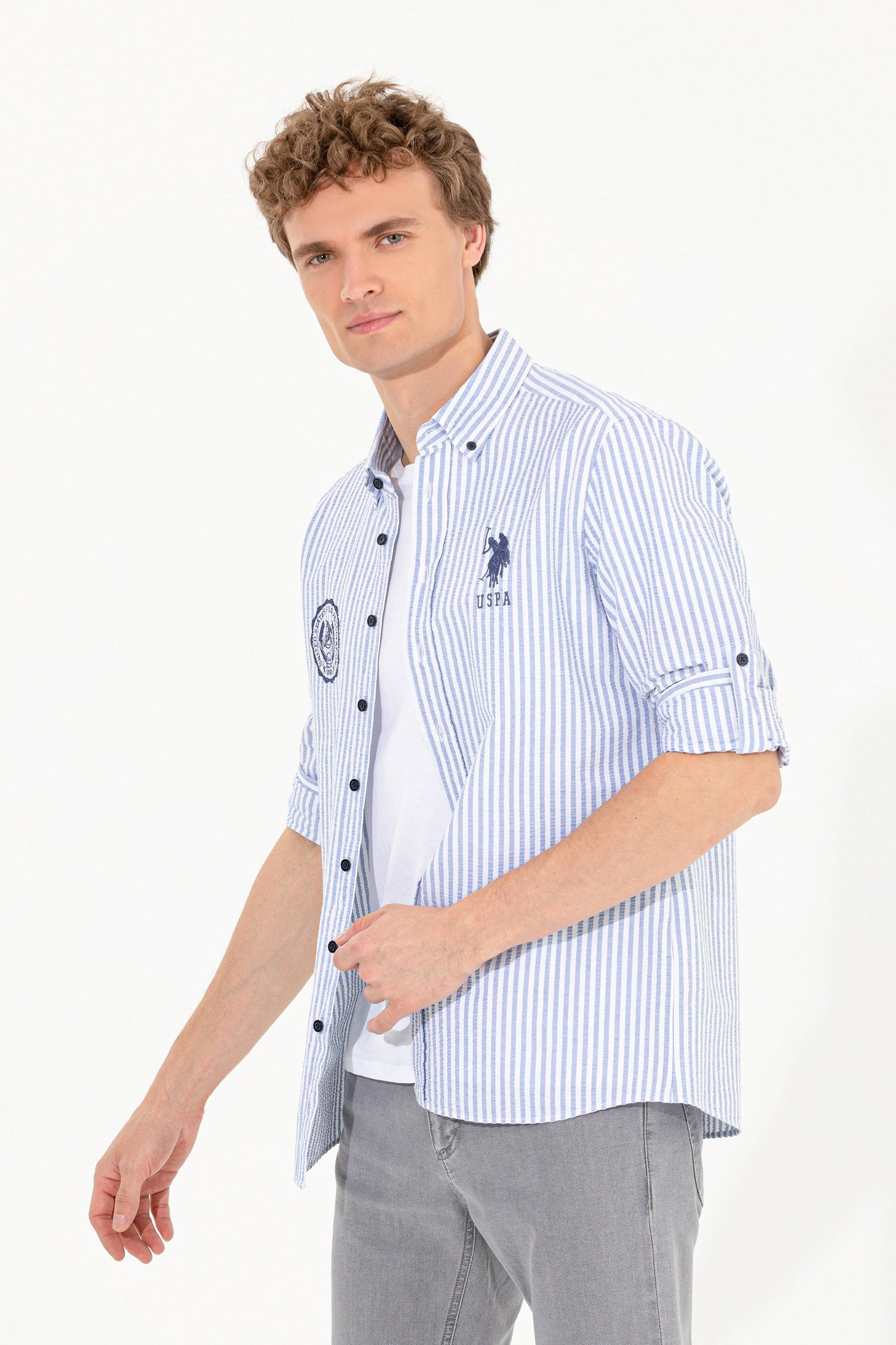 Light Blue Shirt Long Sleeve U.S. Polo Assn.