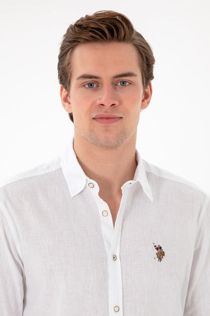 U.S. Polo Assn. White Men White Long Sleeve Shirt SKU: G081SZ0040 2082527_VR013 Image 02