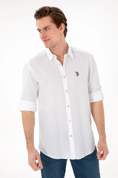 U.S. Polo Assn. White Men White Long Sleeve Shirt SKU: G081SZ0040 2082527_VR013 Image 03