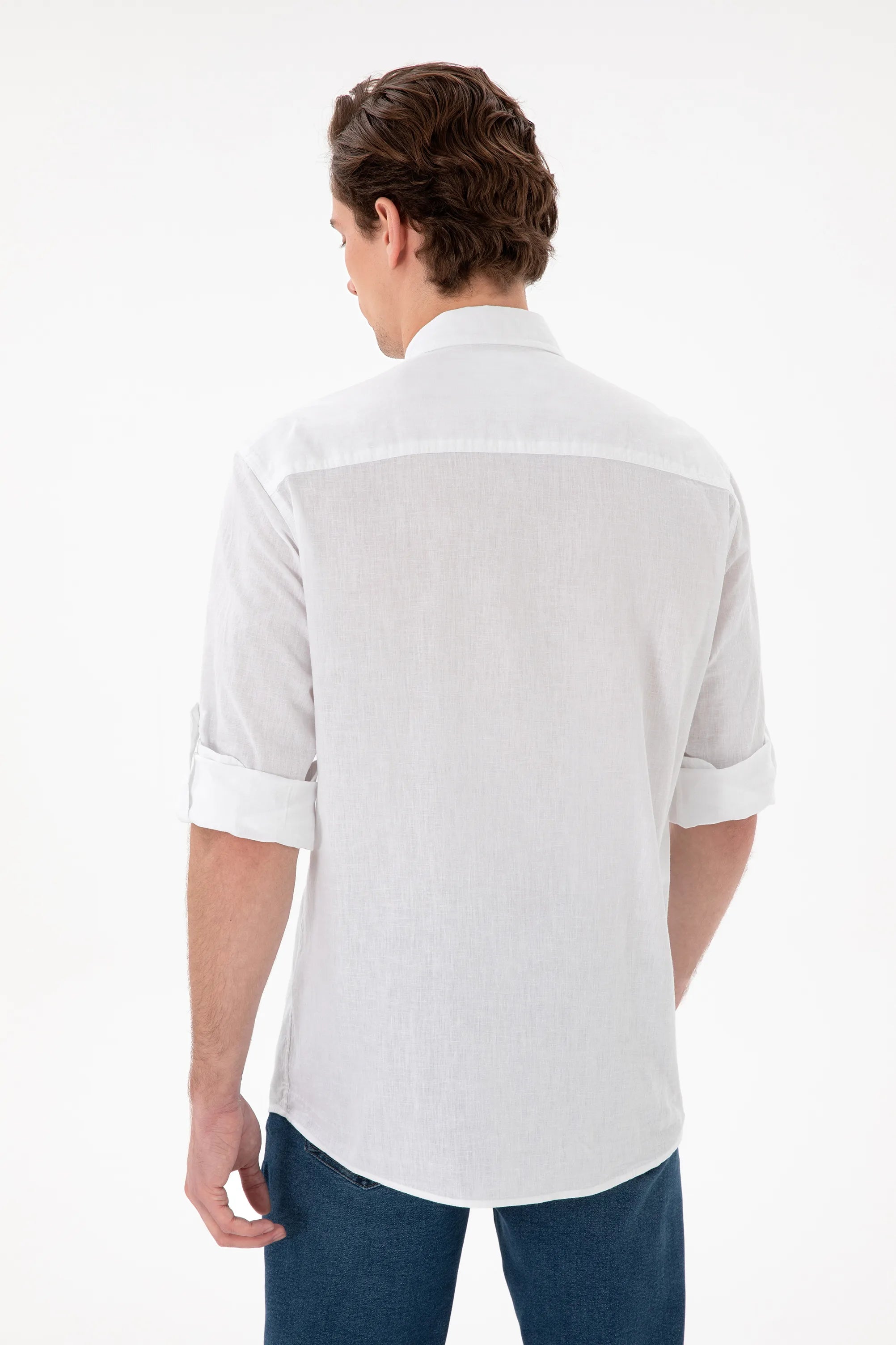 U.S. Polo Assn. White Men White Long Sleeve Shirt SKU: G081SZ0040 2082527_VR013 Image 05