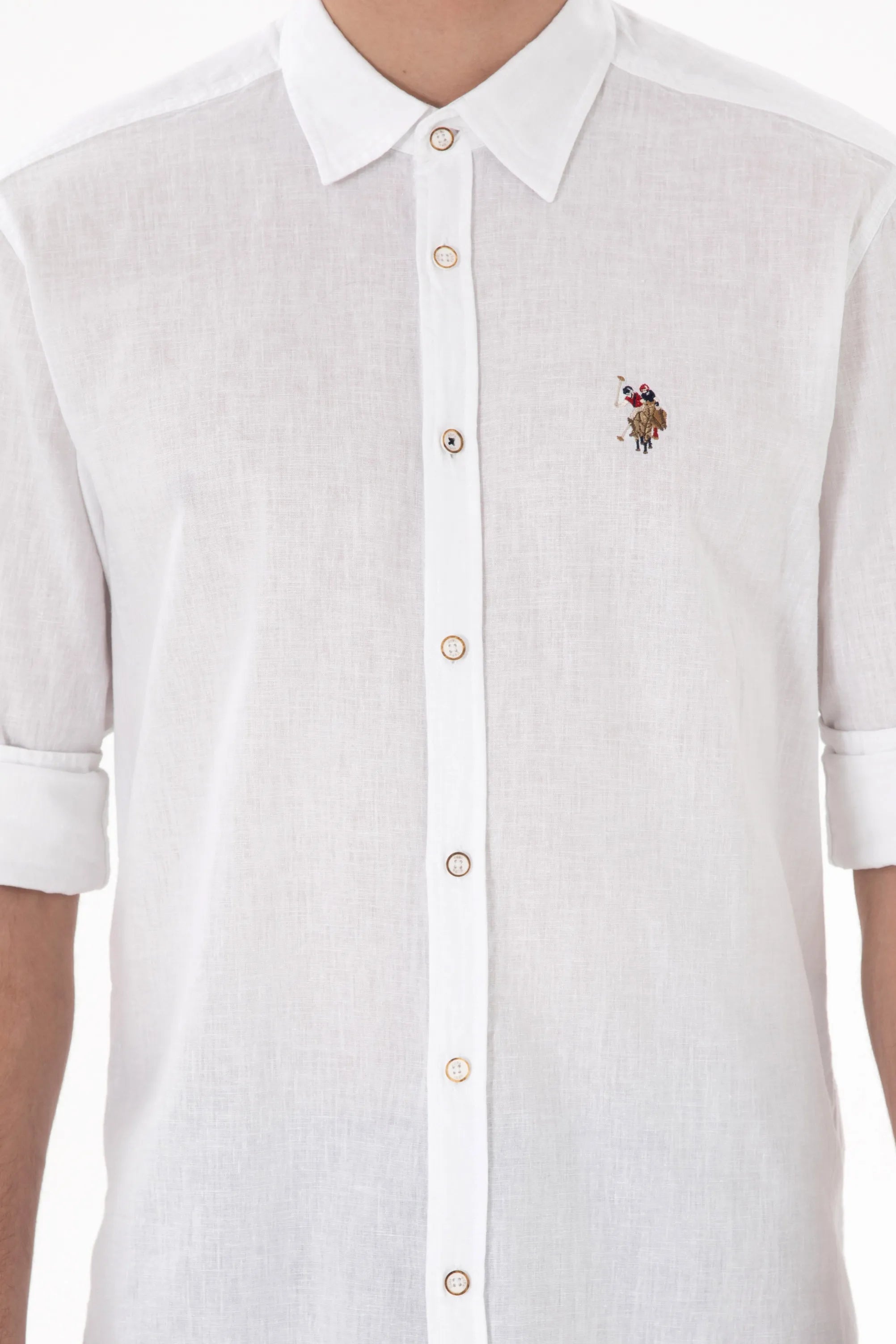 U.S. Polo Assn. White Men White Long Sleeve Shirt SKU: G081SZ0040 2082527_VR013 Image 06