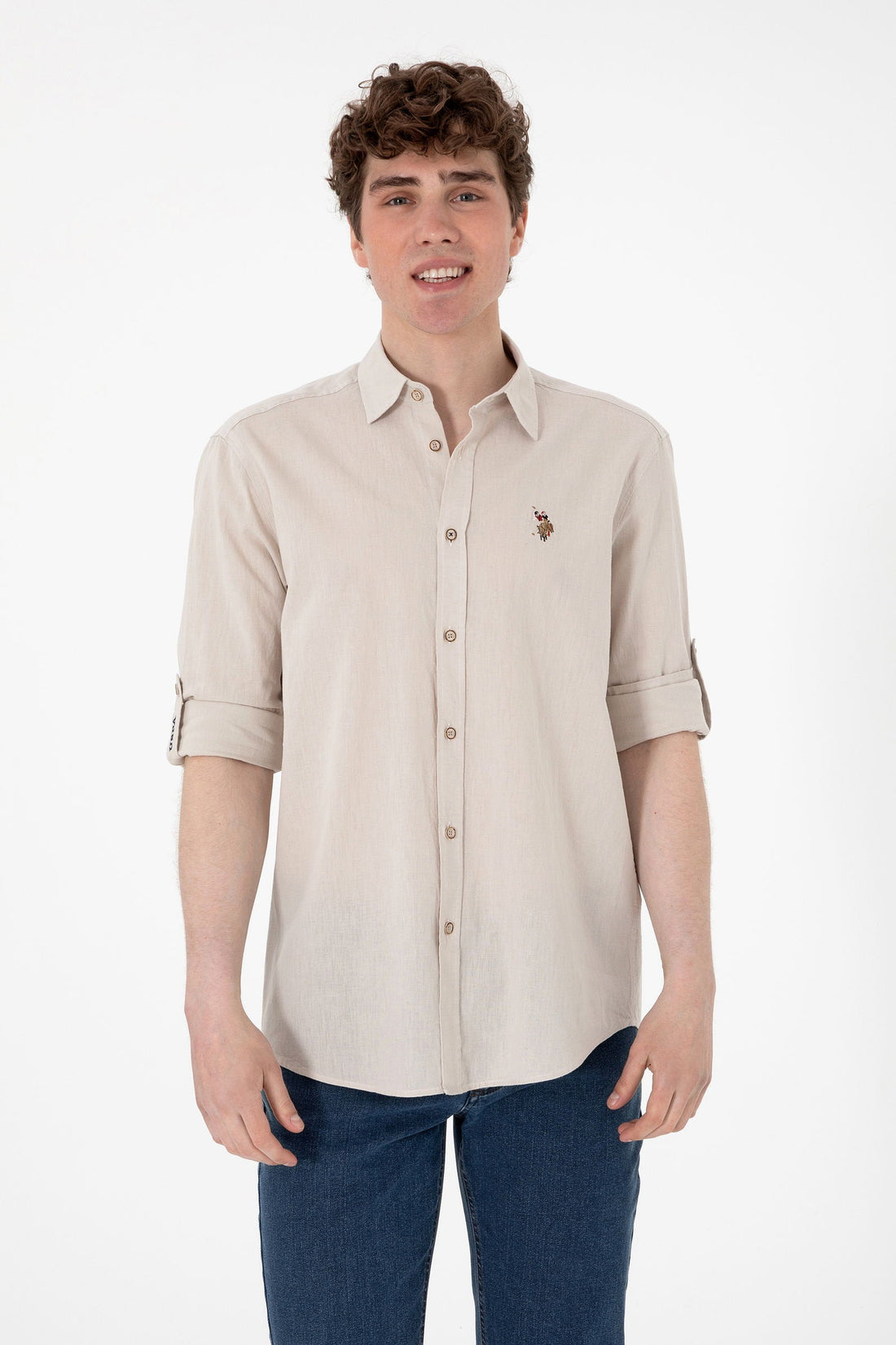 U.S. Polo Assn._Stone Shirt Long Sleeve_G081SZ0040 2082527_VR049_01