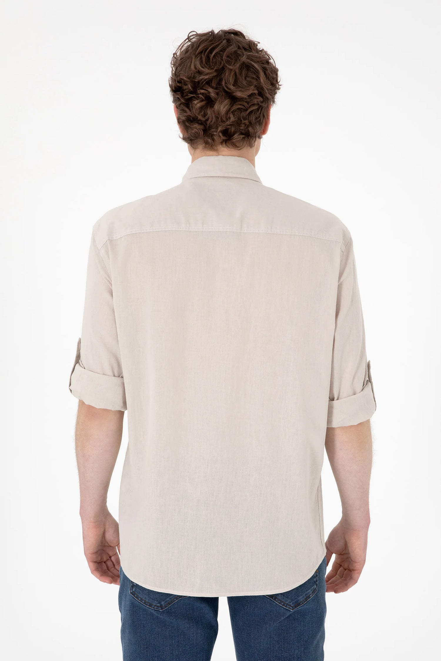 U.S. Polo Assn. Stone Men Stone Long Sleeve Shirt SKU: G081SZ0040 2082527_VR049 Image 05