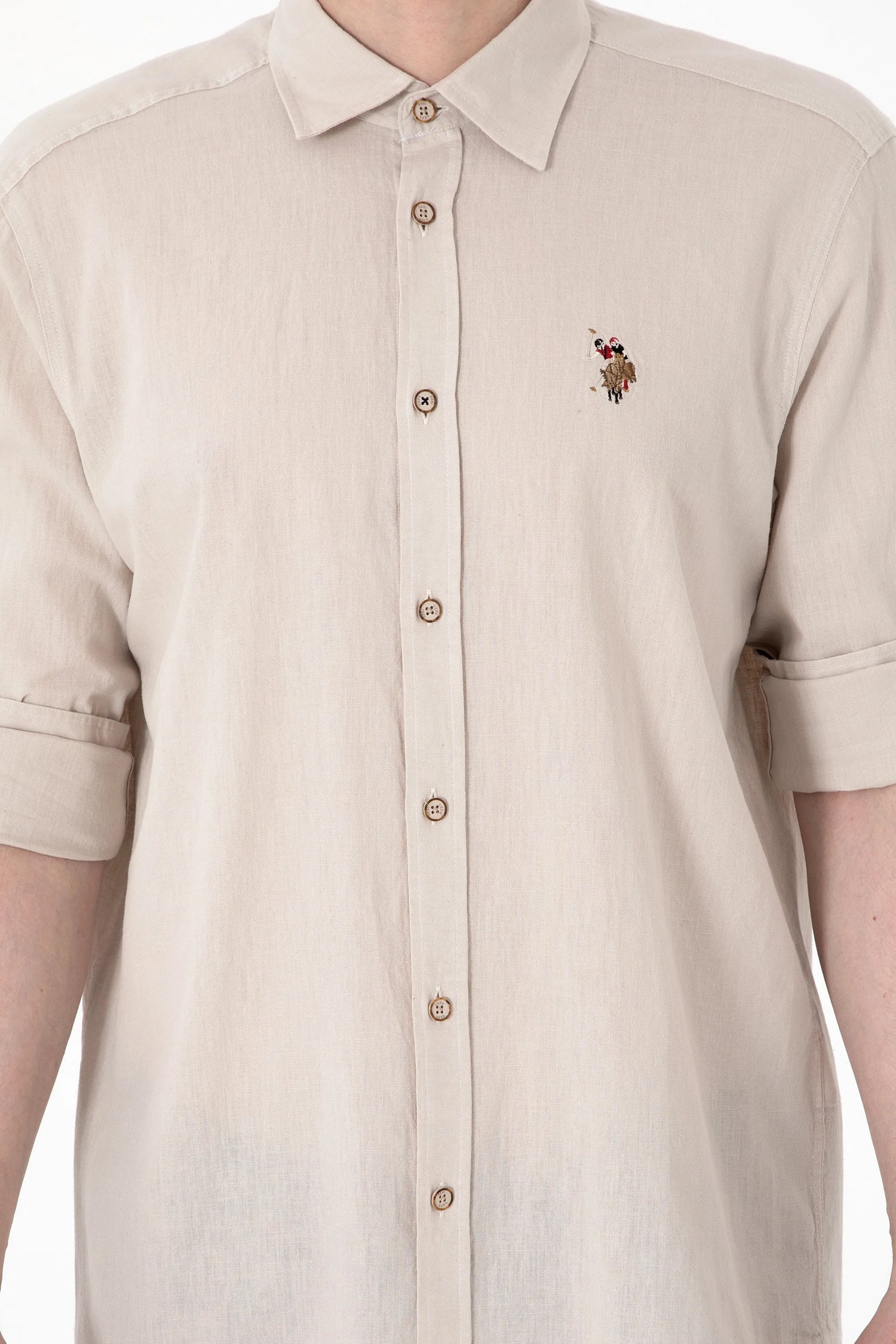U.S. Polo Assn. Stone Men Stone Long Sleeve Shirt SKU: G081SZ0040 2082527_VR049 Image 06
