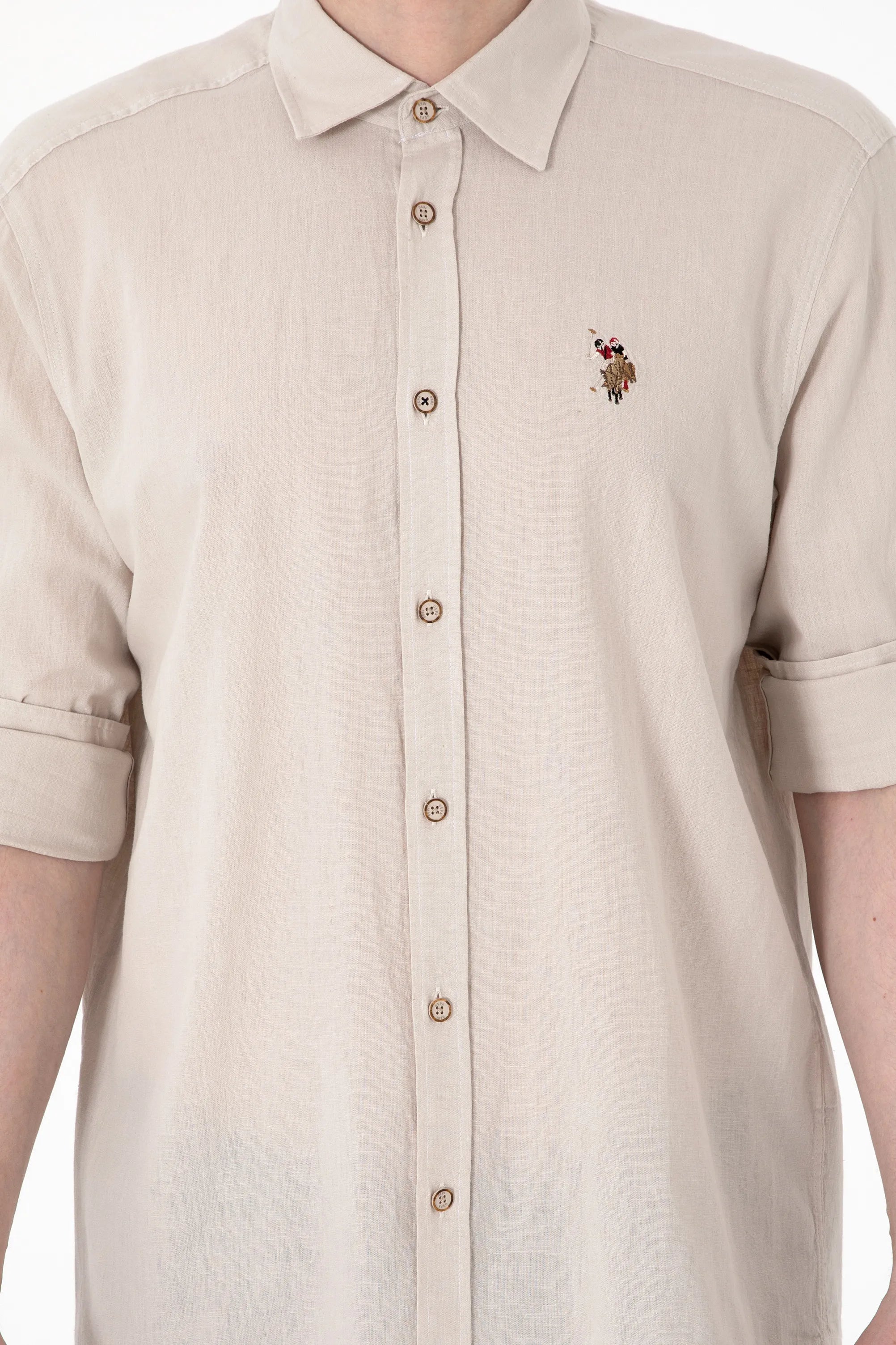 U.S. Polo Assn. Stone Men Stone Long Sleeve Shirt SKU: G081SZ0040 2082527_VR049 Image 06