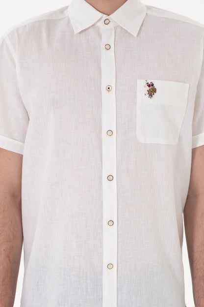 U.S. Polo Assn. White Men White Shirt SKU: G081SZ0040 2082772_VR013 Image 06