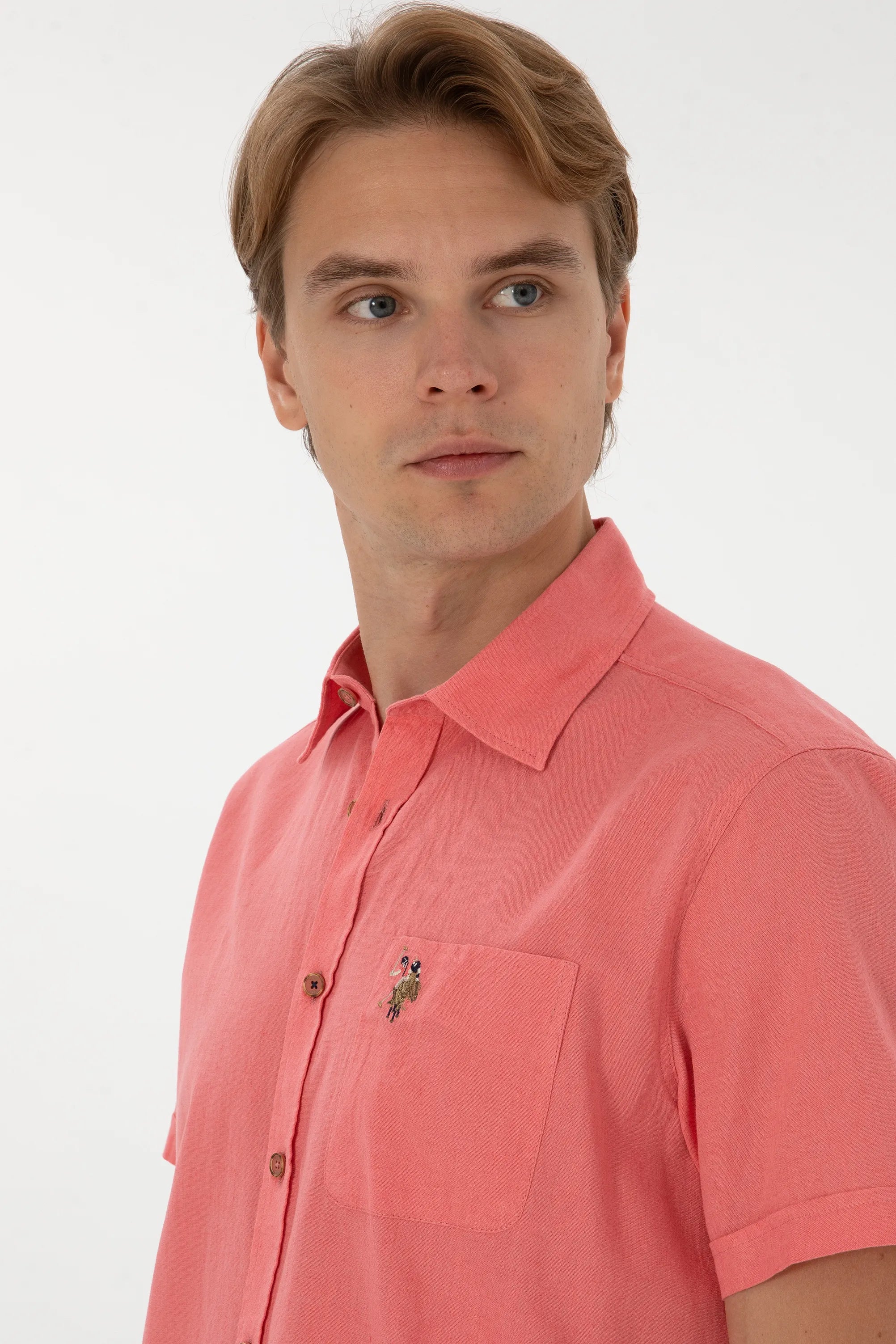 U.S. Polo Assn. Dark Pink Men Dark Pink Shirt SKU: G081SZ0040 2082772_VR167 Image 02
