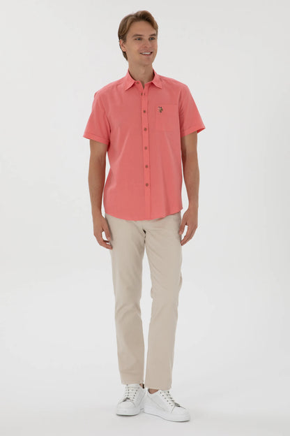 U.S. Polo Assn. Dark Pink Men Dark Pink Shirt SKU: G081SZ0040 2082772_VR167 Image 04