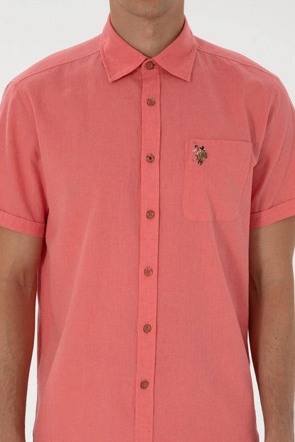 U.S. Polo Assn. Dark Pink Men Dark Pink Shirt SKU: G081SZ0040 2082772_VR167 Image 06