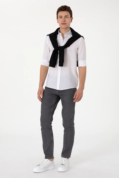 U.S. Polo Assn. White Men White Long Sleeve Shirt SKU: G081SZ0040 2103078_VR013 Image 04