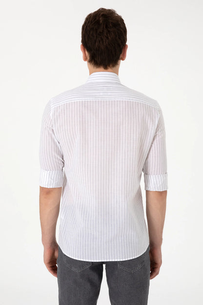 U.S. Polo Assn. White Men White Long Sleeve Shirt SKU: G081SZ0040 2103078_VR013 Image 05