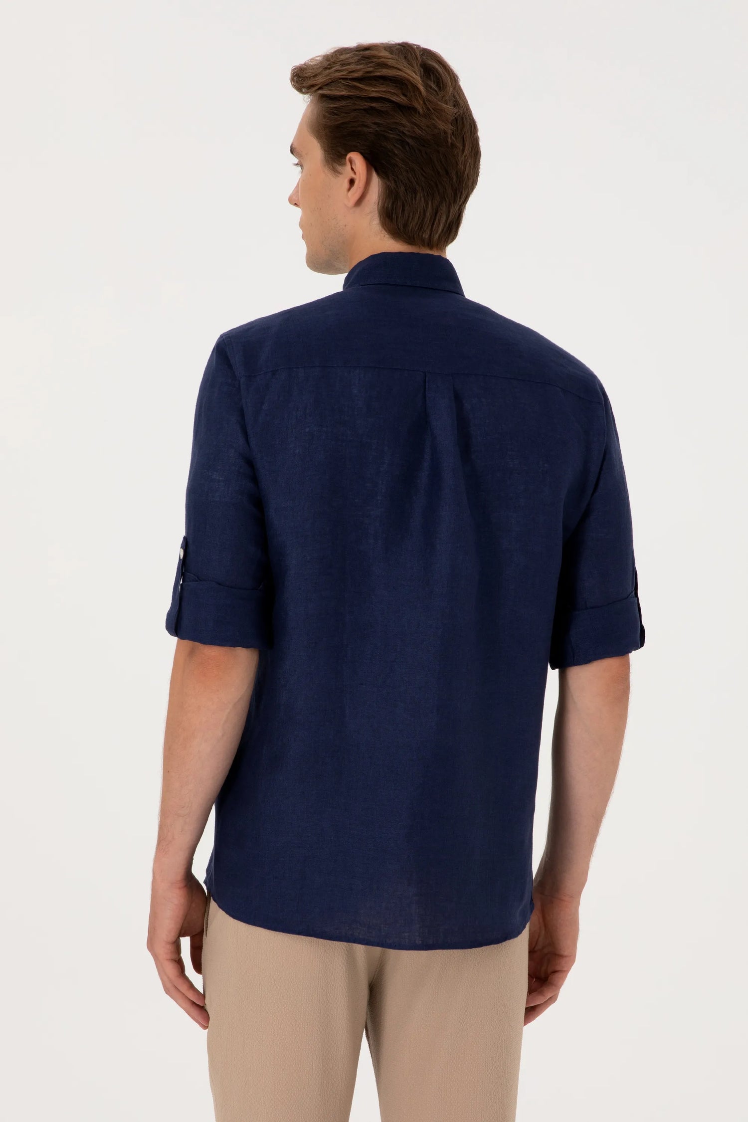 U.S. Polo Assn. Navy Men Navy Long Sleeve Shirt SKU: G081SZ0040 2103097_VR033 Image 05