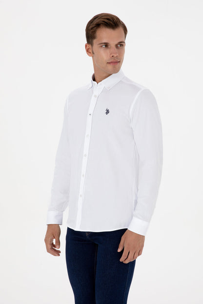 U.S. Polo Assn._White_White Shirt Long Sleeve_G081SZ0040 2225521_VR013_03