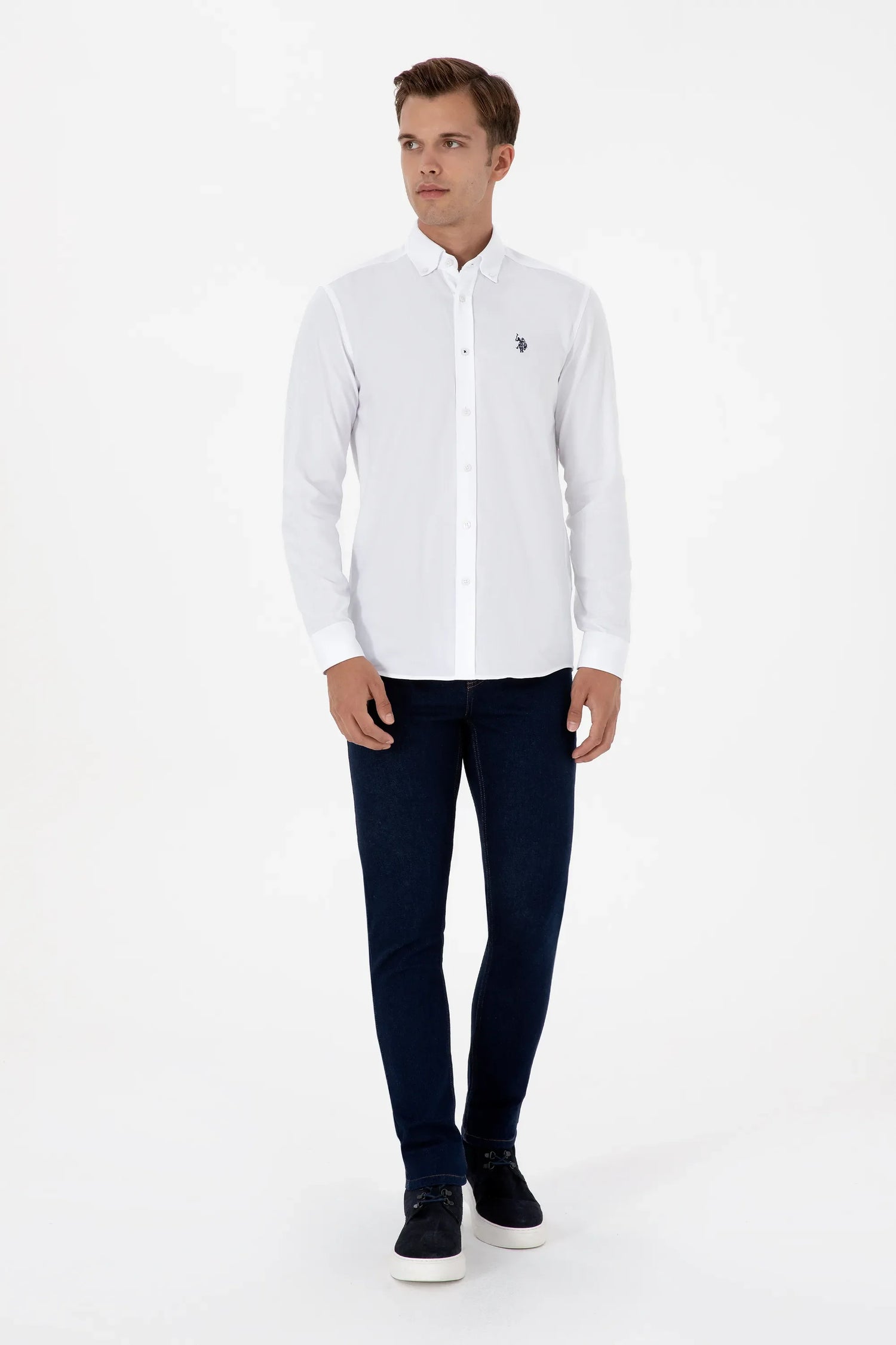 U.S. Polo Assn._White_White Long Sleeve Shirt_G081SZ0040 2225521_VR013_04