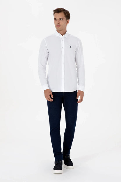 U.S. Polo Assn._White_White Long Sleeve Shirt_G081SZ0040 2225521_VR013_04