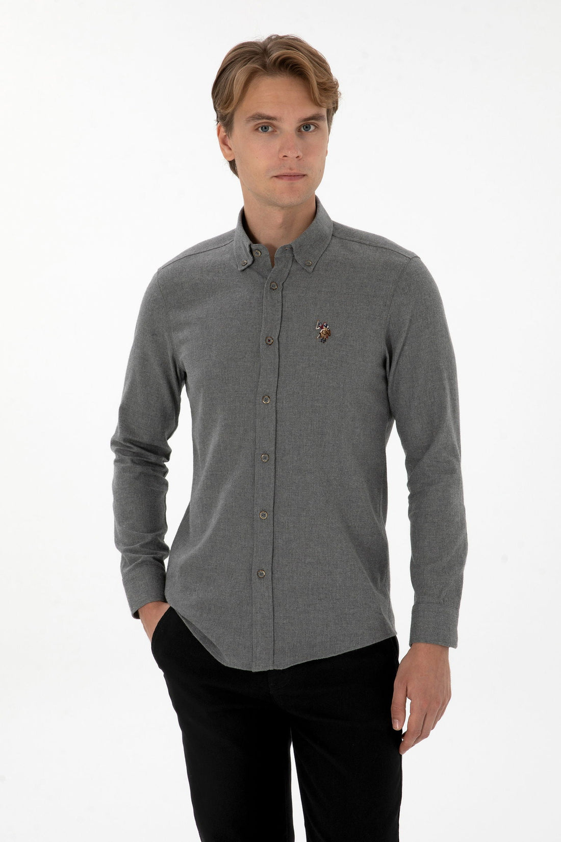 U.S. Polo Assn._Grey_Grey Shirt Long Sleeve_G081SZ0040 2225603_VR024_01