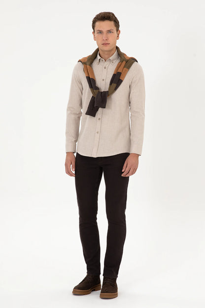 U.S. Polo Assn._Beige_Beige Shirt_G081SZ0040 2225603_VR088_04