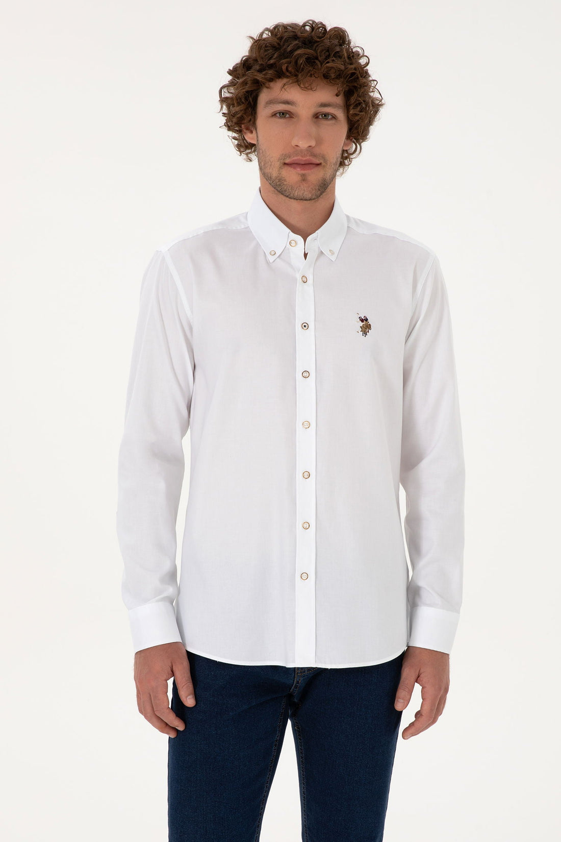 U.S. Polo Assn._White_White Shirt Long Sleeve_G081SZ0040 2225643_VR013_01