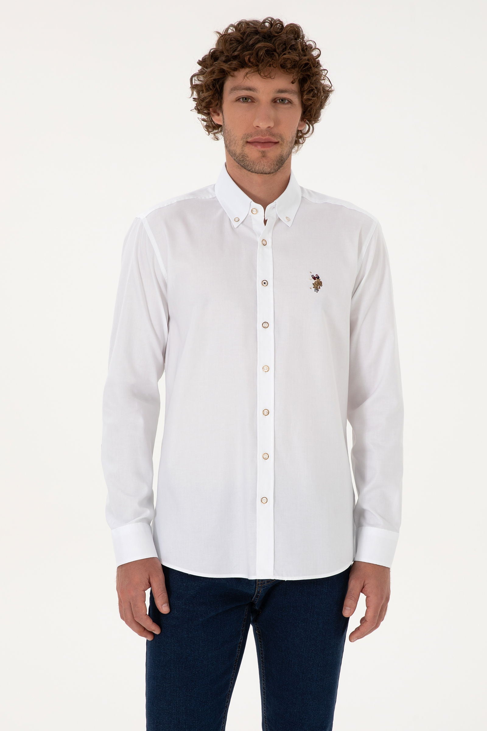 U.S. Polo Assn._White_White Shirt Long Sleeve_G081SZ0040 2225643_VR013_01