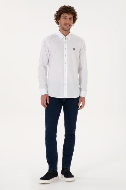 U.S. Polo Assn._White_White Shirt Long Sleeve_G081SZ0040 2225643_VR013_04
